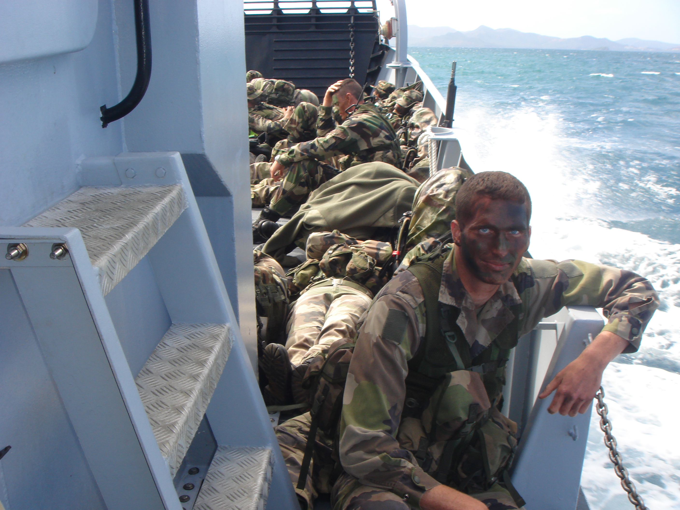 Mathieu lors de ses années dans l’Armée de terre